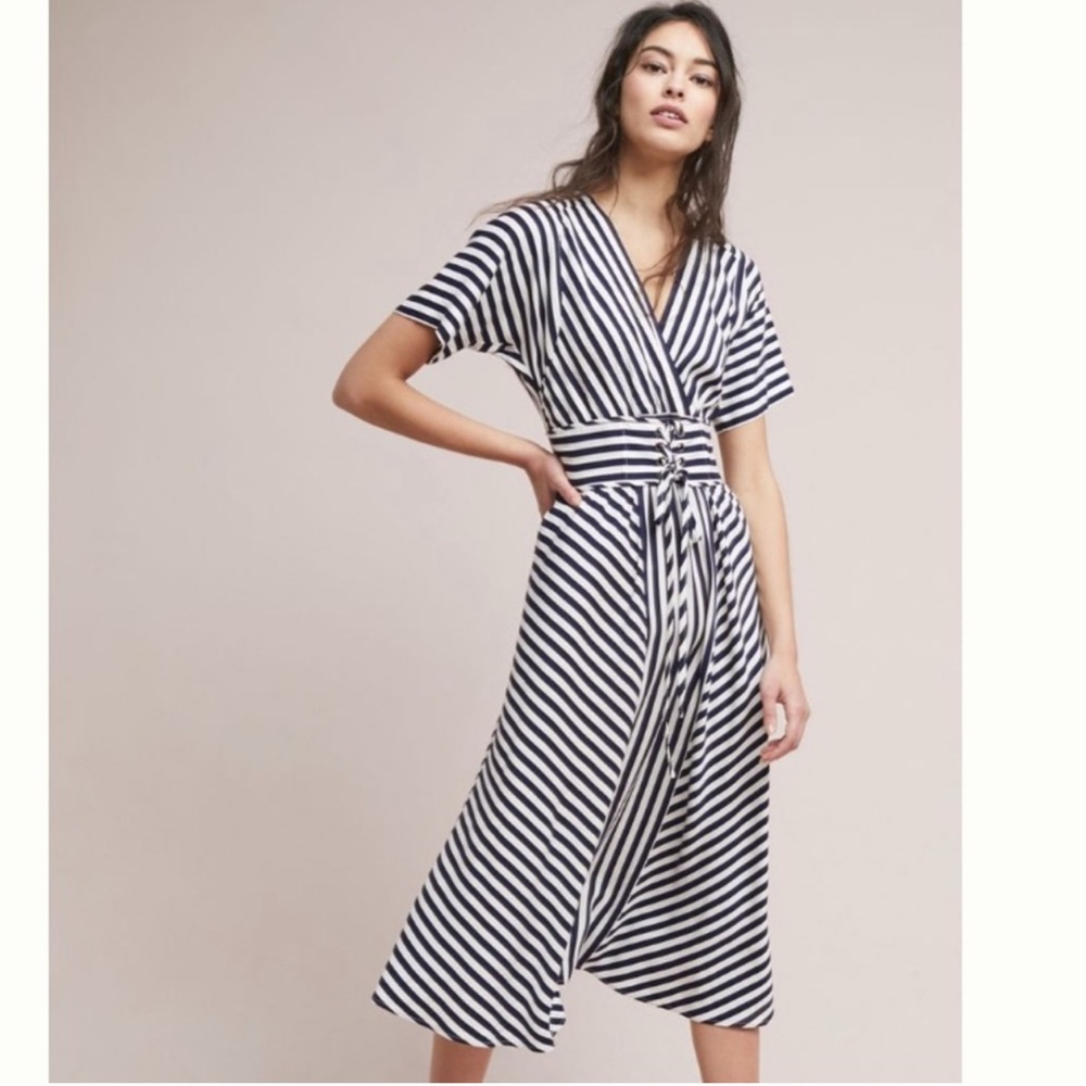 Plenty by Tracy Reese striped corset dress XSP